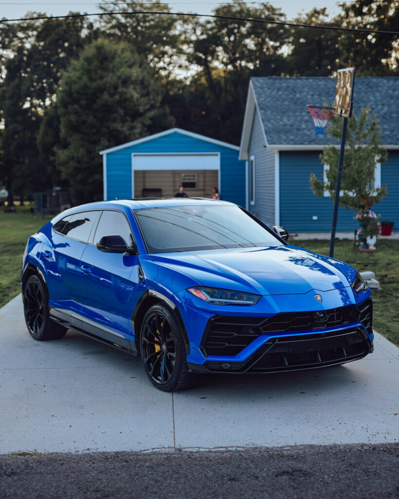 2021 Lamborghini Urus Auto Detailing and Ceramic Coating - Passenger Front Half Far 4