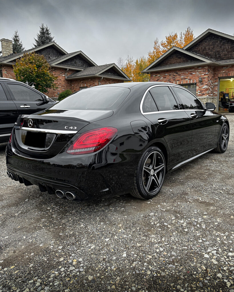 Black 2018 Mercedes S550 - Rear Passenger Far