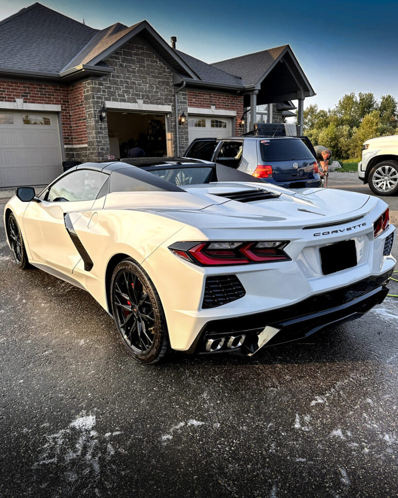 White 2024 Chevy Corvette C8 - Driver Rear Half
