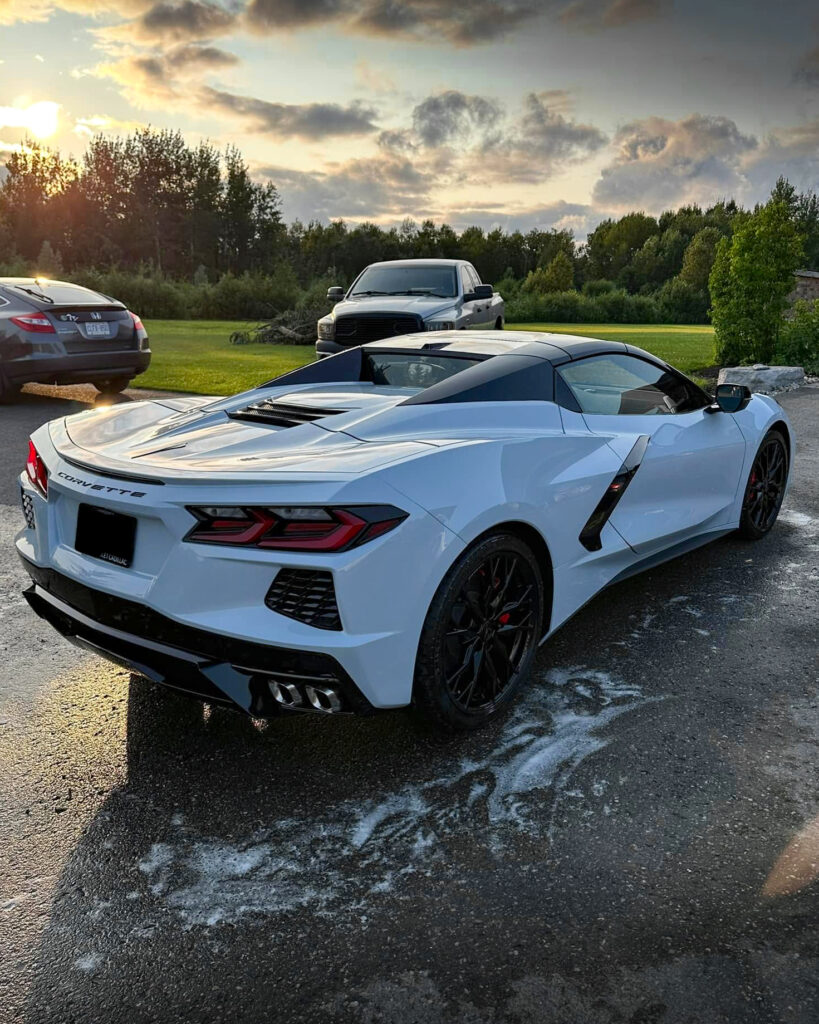 White 2024 Chevy Corvette C8 - Passenger Rear